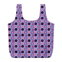 Cute Floral Pattern Reusable Bag (l) by GardenOfOphir