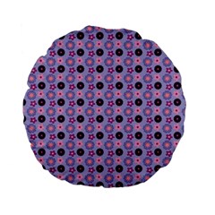 Cute Floral Pattern 15  Premium Flano Round Cushion 