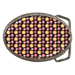 Cute Floral Pattern Belt Buckle (oval)