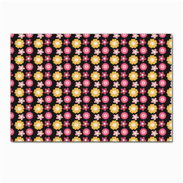 Cute Floral Pattern Postcard 4 x 6  (10 Pack)