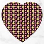 Cute Floral Pattern Jigsaw Puzzle (Heart) Front