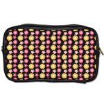 Cute Floral Pattern Travel Toiletry Bag (Two Sides) Front