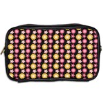 Cute Floral Pattern Travel Toiletry Bag (Two Sides) Back