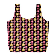 Cute Floral Pattern Reusable Bag (l)