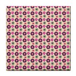 Cute Floral Pattern Ceramic Tile Front