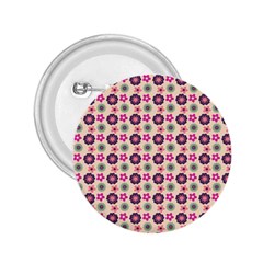 Cute Floral Pattern 2 25  Button