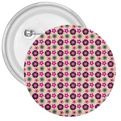 Cute Floral Pattern 3  Button