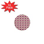 Cute Floral Pattern 1  Mini Button (10 pack) Front