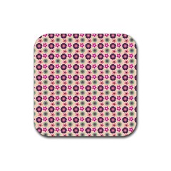 Cute Floral Pattern Drink Coaster (square)