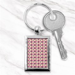 Cute Floral Pattern Key Chain (rectangle)