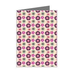 Cute Floral Pattern Mini Greeting Card