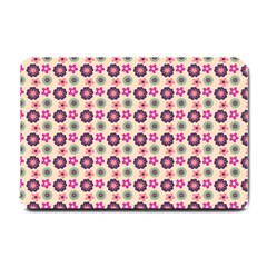 Cute Floral Pattern Small Door Mat by GardenOfOphir