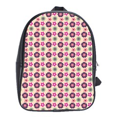 Cute Floral Pattern School Bag (large)