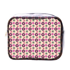 Cute Floral Pattern Mini Travel Toiletry Bag (one Side) by GardenOfOphir