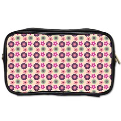 Cute Floral Pattern Travel Toiletry Bag (one Side)