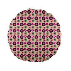 Cute Floral Pattern 15  Premium Round Cushion  by GardenOfOphir