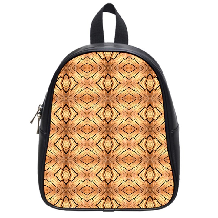 Faux Animal Print Pattern School Bag (Small)