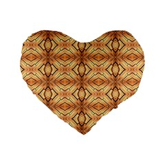 Faux Animal Print Pattern 16  Premium Heart Shape Cushion 