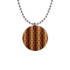 Faux Animal Print Pattern Button Necklace