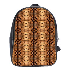 Faux Animal Print Pattern School Bag (xl) by GardenOfOphir