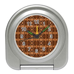 Faux Animal Print Pattern Desk Alarm Clock