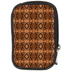 Faux Animal Print Pattern Compact Camera Leather Case Front