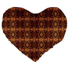 Faux Animal Print Pattern 19  Premium Flano Heart Shape Cushion