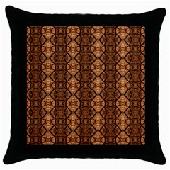 Faux Animal Print Pattern Black Throw Pillow Case