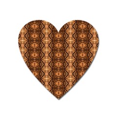 Faux Animal Print Pattern Magnet (heart) by GardenOfOphir