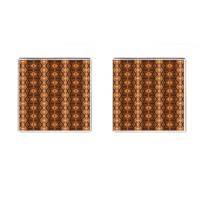 Faux Animal Print Pattern Cufflinks (Square)