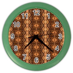 Faux Animal Print Pattern Wall Clock (color) by GardenOfOphir