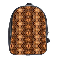 Faux Animal Print Pattern School Bag (xl) by GardenOfOphir