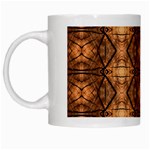 Faux Animal Print Pattern White Coffee Mug Left