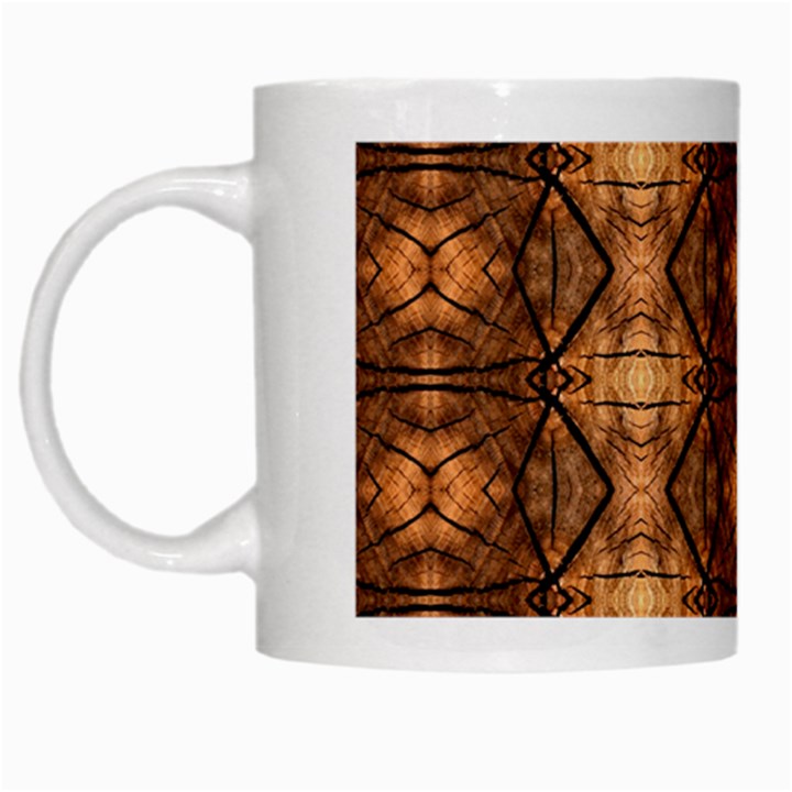 Faux Animal Print Pattern White Coffee Mug