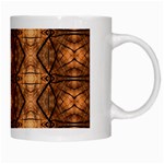 Faux Animal Print Pattern White Coffee Mug Right