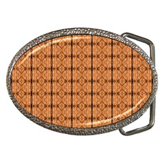 Faux Animal Print Pattern Belt Buckle (oval)