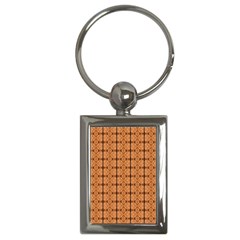 Faux Animal Print Pattern Key Chain (rectangle)