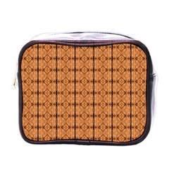 Faux Animal Print Pattern Mini Travel Toiletry Bag (one Side)