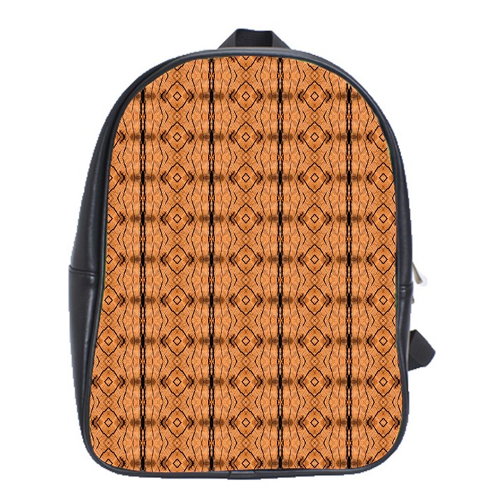 Faux Animal Print Pattern School Bag (XL)