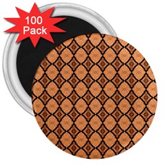 Faux Animal Print Pattern 3  Button Magnet (100 Pack)