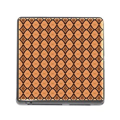 Faux Animal Print Pattern Memory Card Reader With Storage (square)