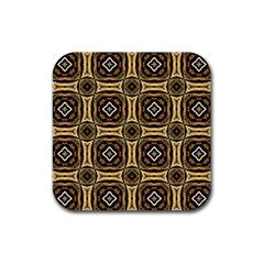 Faux Animal Print Pattern Drink Coaster (square) by GardenOfOphir