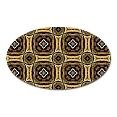 Faux Animal Print Pattern Magnet (oval)