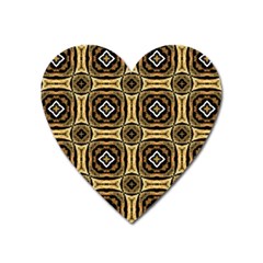 Faux Animal Print Pattern Magnet (heart)