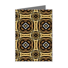 Faux Animal Print Pattern Mini Greeting Card by GardenOfOphir