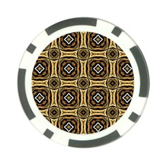 Faux Animal Print Pattern Poker Chip (10 Pack)