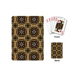 Faux Animal Print Pattern Playing Cards (Mini) Back