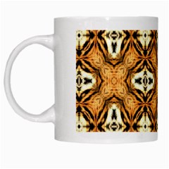 Faux Animal Print Pattern White Coffee Mug by GardenOfOphir