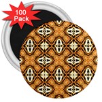 Faux Animal Print Pattern 3  Button Magnet (100 pack) Front