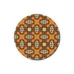 Faux Animal Print Pattern Drink Coasters 4 Pack (Round) Front